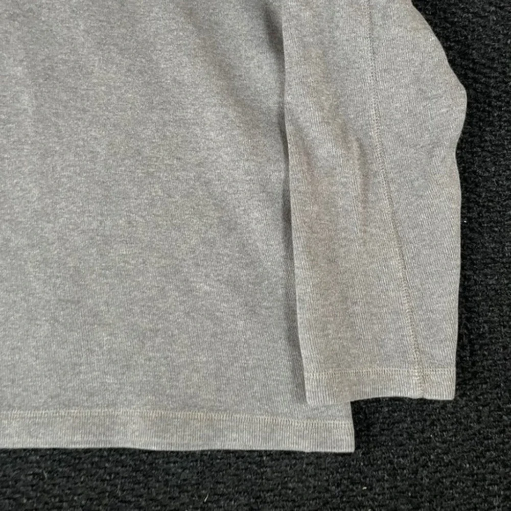 Banana Republic‎ Mens Gray Quarter Zip Pullover Sweater Size L 100% Cotton